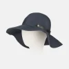 National Trust Foldable Hat with Leather Clasp, Navy Best