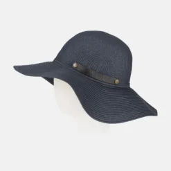 National Trust Foldable Hat with Leather Clasp, Navy Best