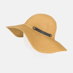National Trust Foldable Hat with Leather Clasp, Natural Best
