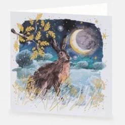 National Trust Hare by Moonlight Christmas Cards Box of 10 Online