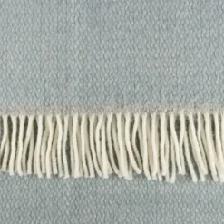 National Trust Illusion Wool Throw, Duck Egg Sale