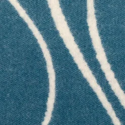 National Trust Jacquard Marine Wave Throw Hot