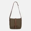 National Trust Khaki Canvas Messenger Bag Online