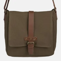National Trust Khaki Canvas Messenger Bag Online
