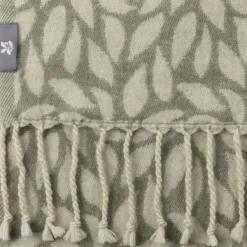 National Trust Leaves Recycled Wool Throw Fashion