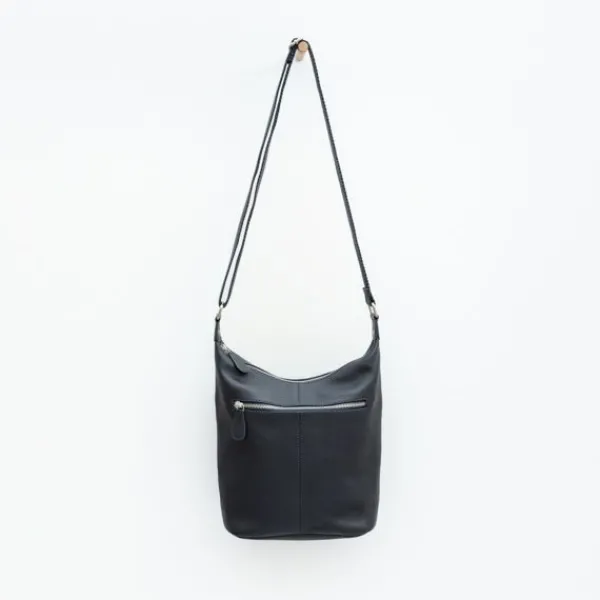 National Trust Navy Leather Cross Body Bag Sale