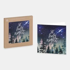 National Trust O Holy Night Christmas Card Box of 10 Discount