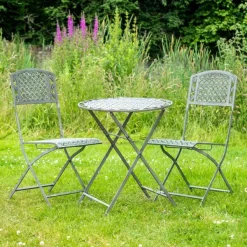 National Trust Oak Leaf Bistro Set, Sage Brown Fashion