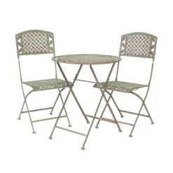 National Trust Oak Leaf Bistro Set, Sage Brown Fashion