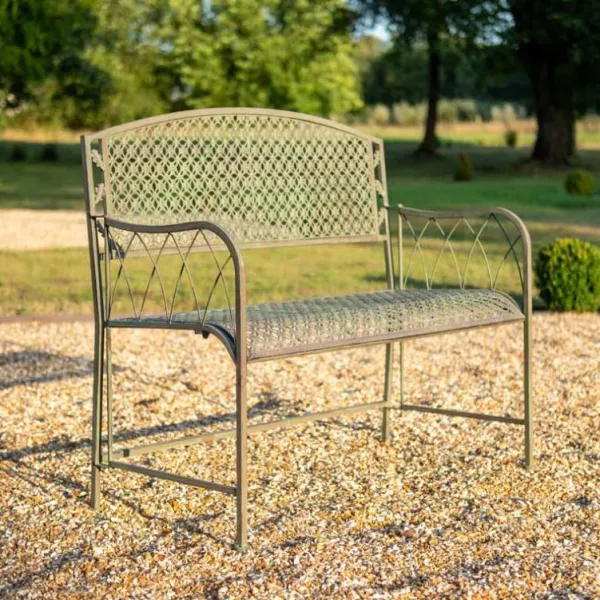 National Trust Oak Leaf Bench, Sage Brown Online