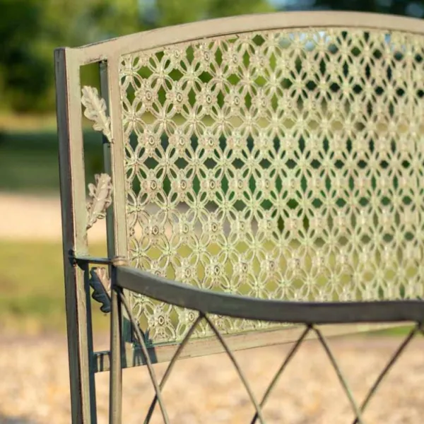 National Trust Oak Leaf Bench, Sage Brown Online