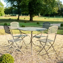 National Trust Oak Leaf Dining Set, Sage Brown New