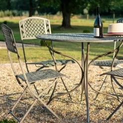 National Trust Oak Leaf Dining Set, Sage Brown New