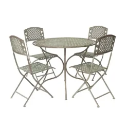 National Trust Oak Leaf Dining Set, Sage Brown New