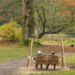 National Trust Oak Swing Chair, 2 Seater Outlet