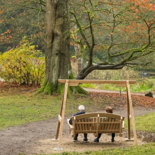 National Trust Oak Swing Chair, 2 Seater Outlet
