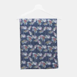 National Trust Peony Bloom Navy Organic Cotton Scarf Hot
