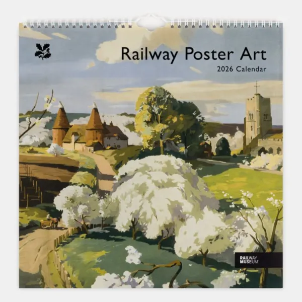 National Trust Railway Poster Art Calendar 2026 Discount