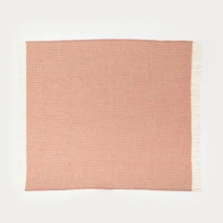 National Trust Riverweave Dusky Pink Throw New
