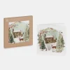 National Trust Rose Castle Cottage Die Cut Fold Out Christmas Cards Box of 5 New