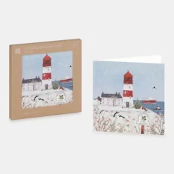 National Trust Souter Lighthouse Christmas Cards Box of 10 Discount