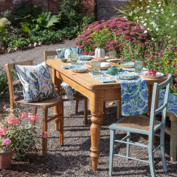 National Trust Table Runner, Block Print Clearance