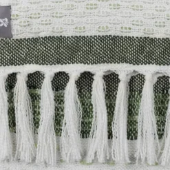 National Trust Textured Recycled Throw, Meadow Green Sale