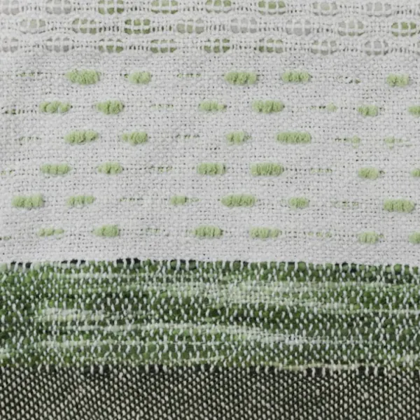 National Trust Textured Recycled Throw, Meadow Green Sale