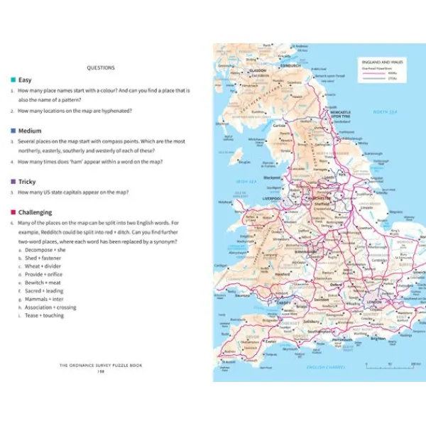 National Trust Ordnance Survey Puzzle Book Clearance