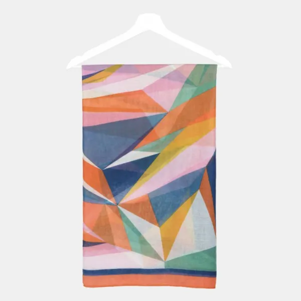 National Trust Peace of Mind Multi Brights Abstract Recycled Repreve Scarf Sale