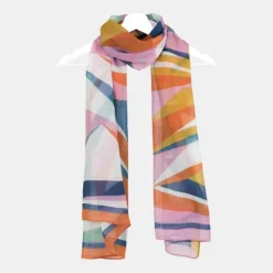 National Trust Peace of Mind Multi Brights Abstract Recycled Repreve Scarf Sale