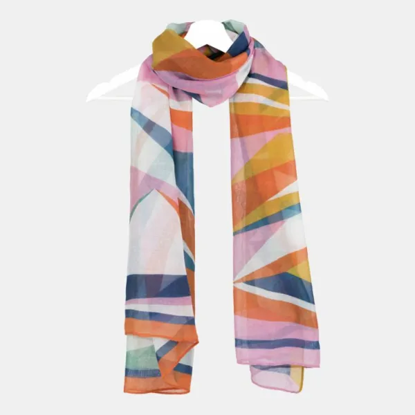 National Trust Peace of Mind Multi Brights Abstract Recycled Repreve Scarf Sale