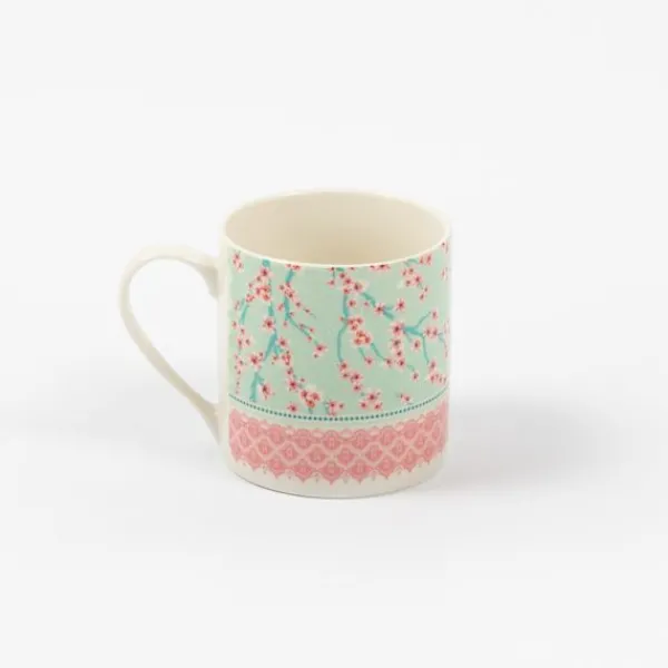 National Trust Pink Blossom Bone China Recycled Mug Outlet