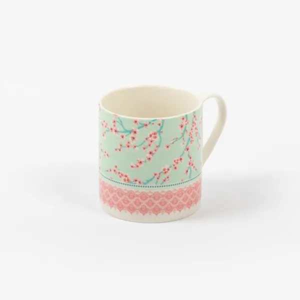 National Trust Pink Blossom Bone China Recycled Mug Outlet