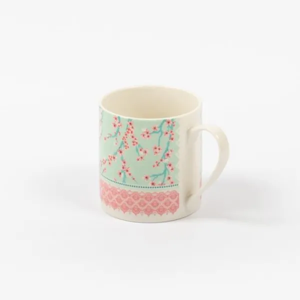 National Trust Pink Blossom Bone China Recycled Mug Outlet