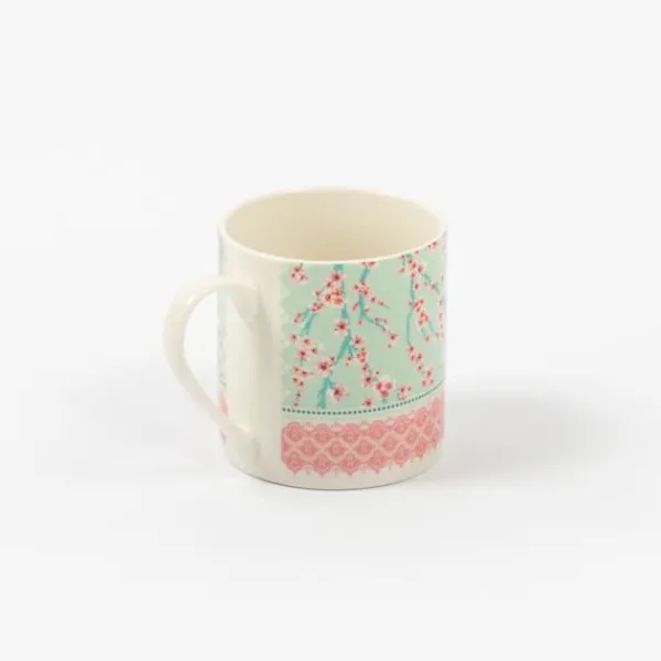 National Trust Pink Blossom Bone China Recycled Mug Outlet