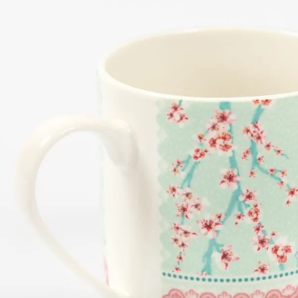 National Trust Pink Blossom Bone China Recycled Mug Outlet