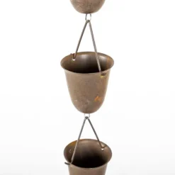 National Trust Rain Chain Ornament, Dark Rust Fashion