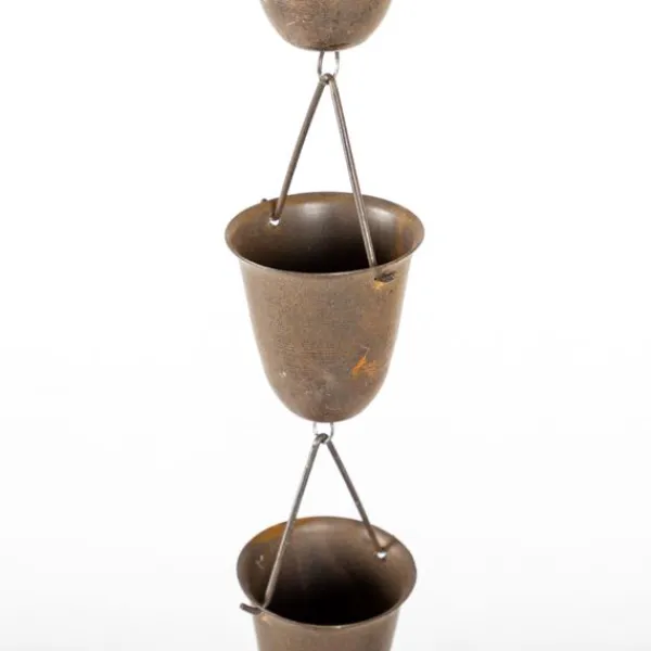 National Trust Rain Chain Ornament, Dark Rust Fashion
