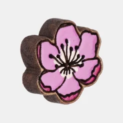National Trust Robin Valley Hand-Painted Cherry Blossom Earrings New