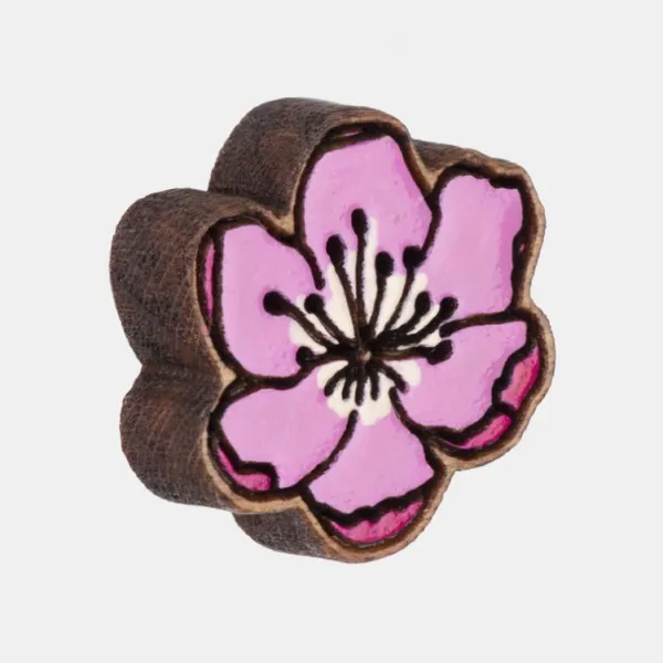 National Trust Robin Valley Hand-Painted Cherry Blossom Earrings New