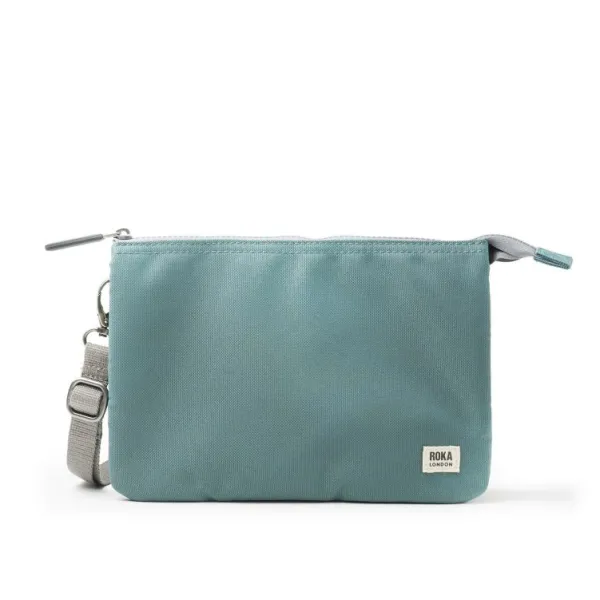 National Trust ROKA London Carnaby XL Cross Body Bag in Sage Fashion