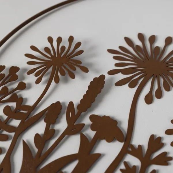 National Trust Round Wall Ornament Wild Flowers Clearance