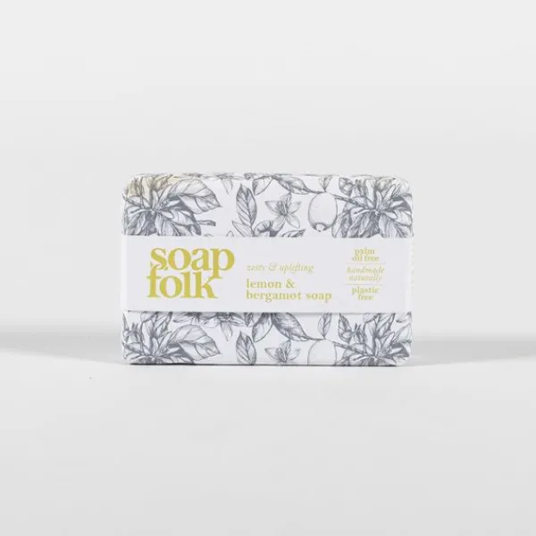 National Trust Soap Folk Lemon and Bergamot Wrapped Soap Sale