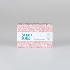 National Trust Soap Folk Rose and Geranium Wrapped Soap Clearance
