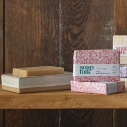 National Trust Soap Folk Rose and Geranium Wrapped Soap Clearance
