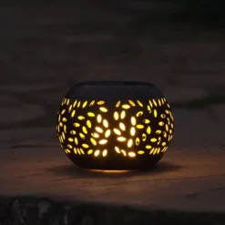 National Trust Solar Flame Outdoor Lantern Outlet