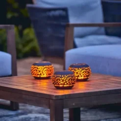 National Trust Solar Flame Outdoor Lantern Outlet