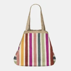 National Trust The Braided Rug Company Multicolour Stripe Tote Bag Online