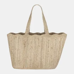 National Trust The Braided Rug Company Natural Scallop Tote Bag Online